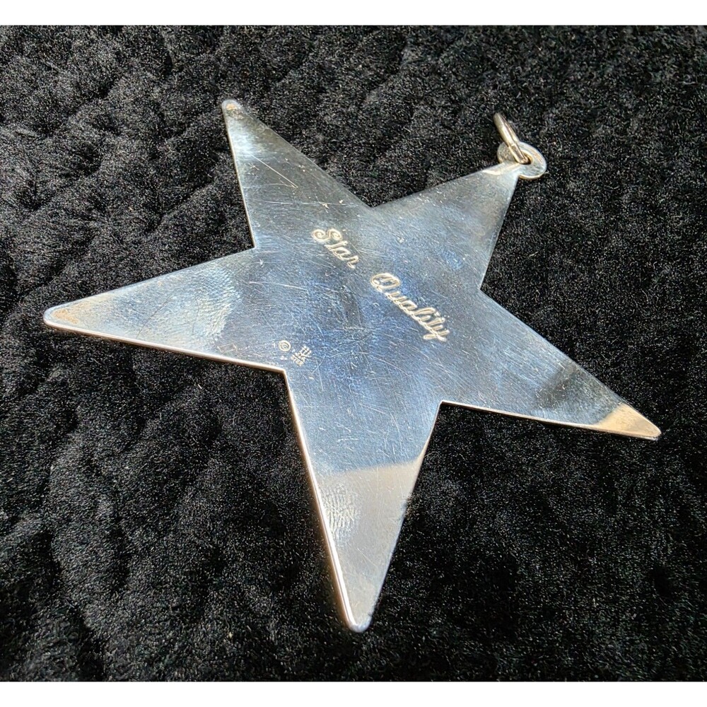 Vintage Mid-Late 20th Century James Avery Sterling Silver Star Pendant/Ornament - Picture 4 of 8